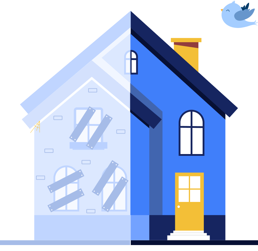 home renovation illustration