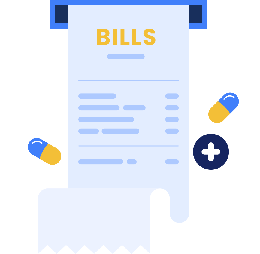 medical bills illustration