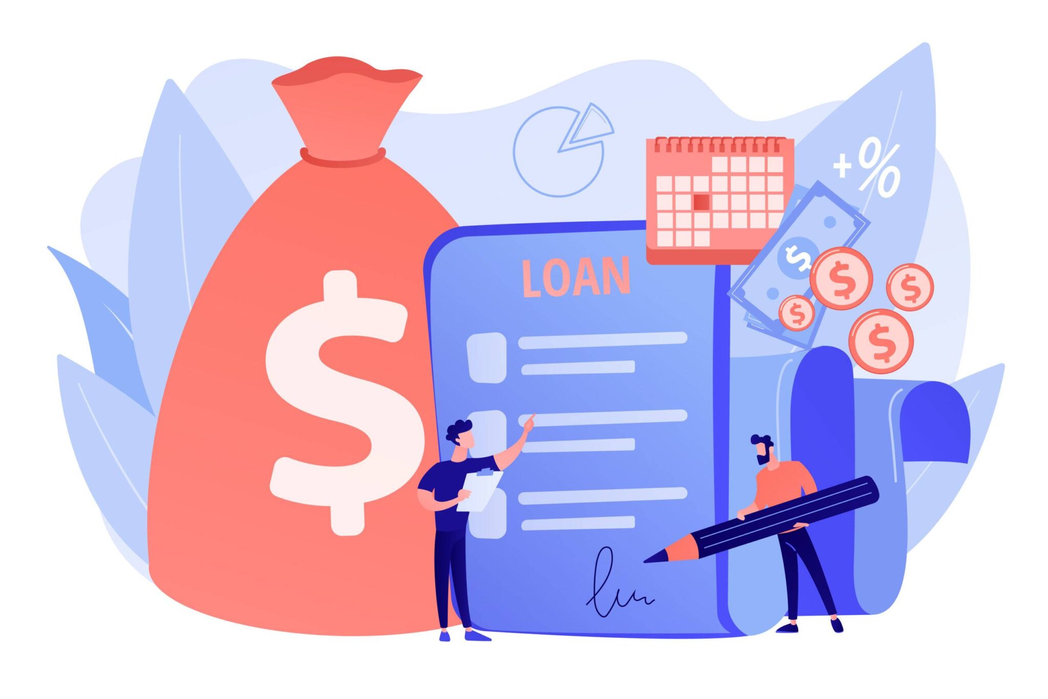 loan-disbursement-concept-vector-illustration